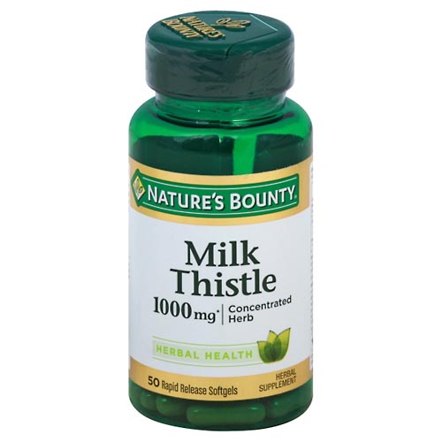 Image for Natures Bounty Milk Thistle, 1000 mg, Rapid Release Softgels,50ea from Inovia Pharmacy
