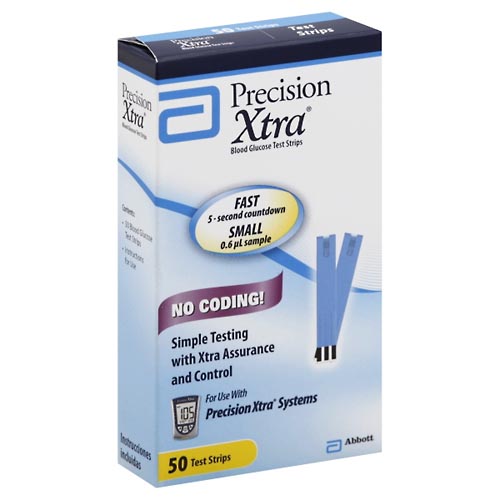 Image for Precision Test Strips, Blood Glucose,50ea from Inovia Pharmacy