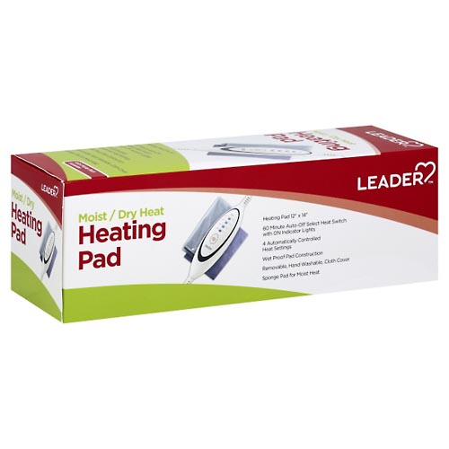 Image for Leader Heating Pad, Moist/Dry Heat,1ea from Inovia Pharmacy