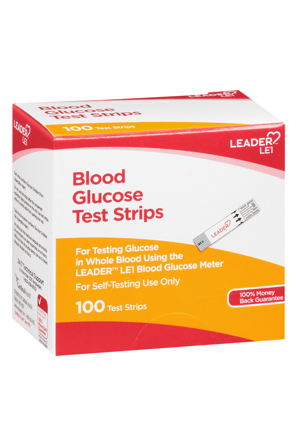 Image for Leader Blood Glucose Test Strips,100ea from Inovia Pharmacy