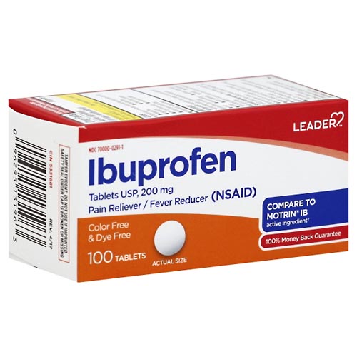 Image for Leader Ibuprofen, 200 mg, Tablets,100ea from Inovia Pharmacy
