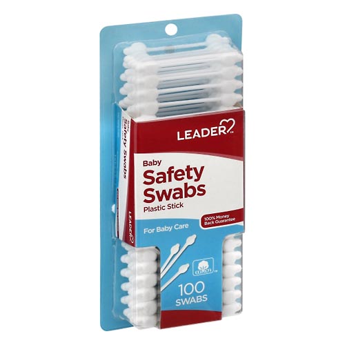 Image for Leader Safety Swabs, Plastic Stick, Baby,100ea from Inovia Pharmacy