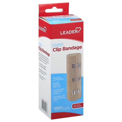 Image for Leader Clip Bandage, Elastic, 6 Inch,1ea from Inovia Pharmacy