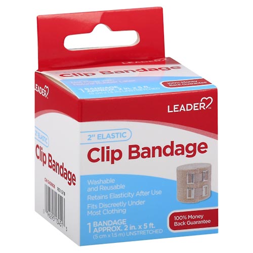 Image for Leader Clip Bandage, Elastic, 2 Inch,1ea from Inovia Pharmacy