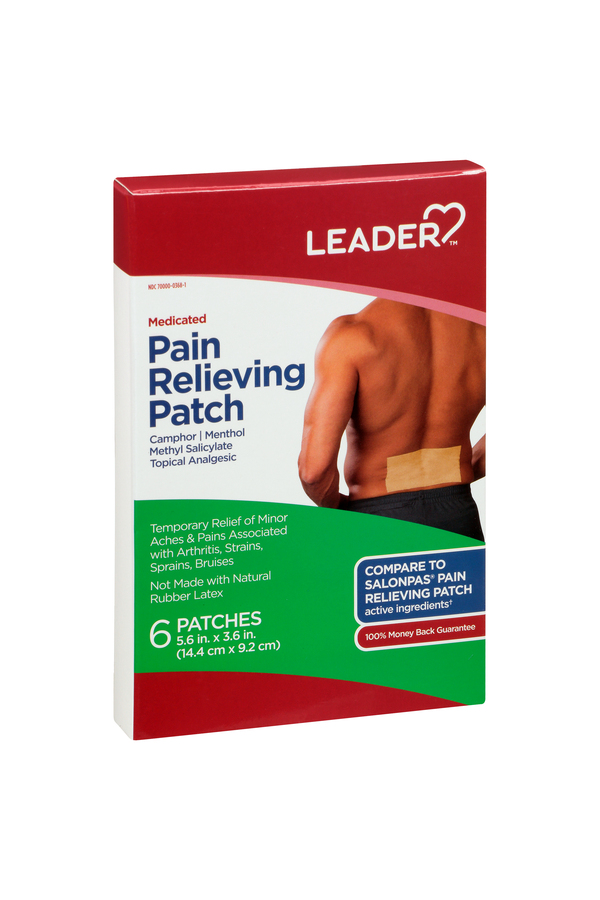 Image for Leader Pain Relieving Patch, Medicated,6ea from Inovia Pharmacy