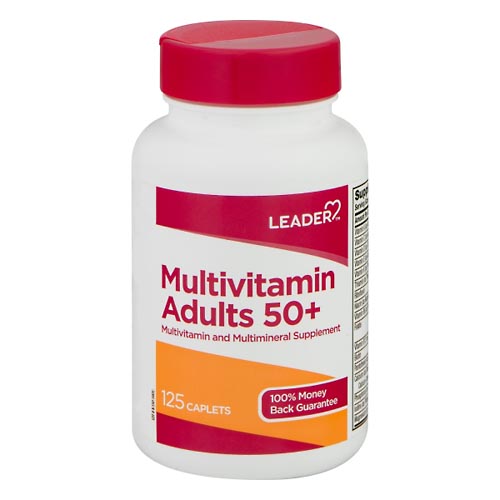 Image for Leader Multivitamins, Adults 50+, Caplets,125ea from Inovia Pharmacy