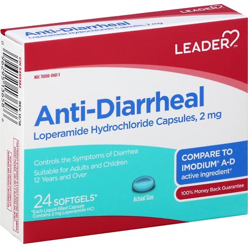 Image for Leader Anti-Diarrheal, Softgels,24ea from Inovia Pharmacy