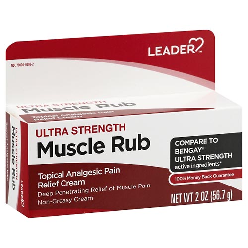 Image for Leader Muscle Rub, Ultra Strength,2oz from Inovia Pharmacy