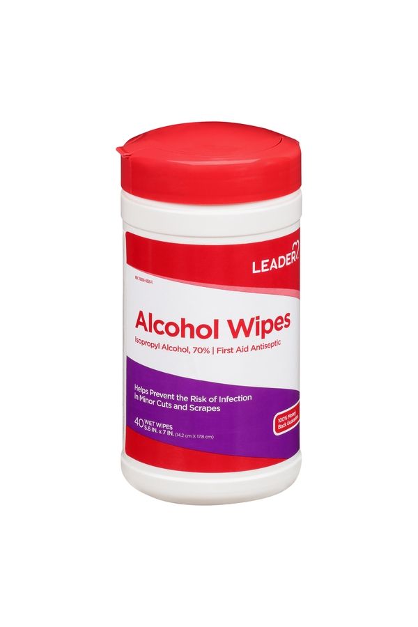 Image for Leader Alcohol Wipes,40ea from Inovia Pharmacy