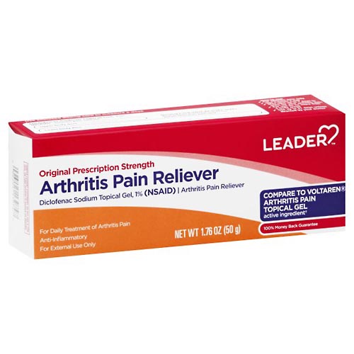 Image for Leader Arthritis Pain Reliever, Original Prescription Strength, Topical Gel,1.76oz from Inovia Pharmacy