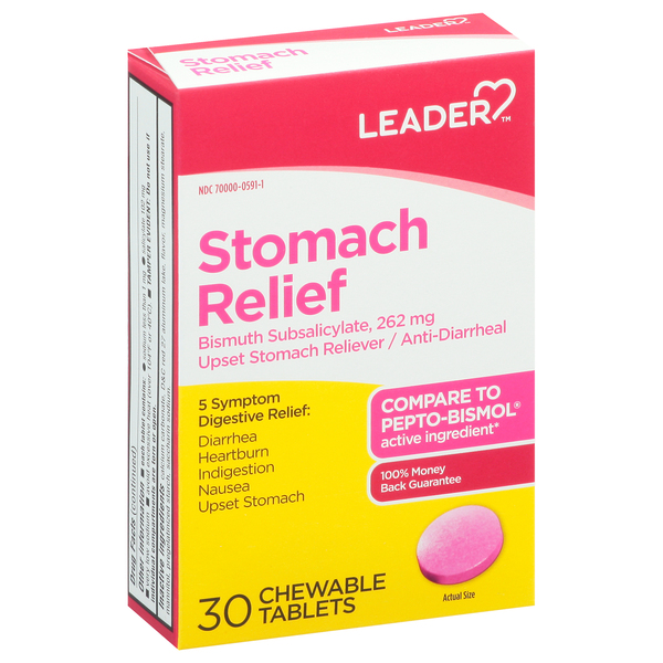Image for Leader Stomach Relief, Chewable Tablets,30ea from Inovia Pharmacy