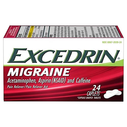 Image for Excedrin Pain Reliever/Pain Reliever Aid, Caplets,24ea from Inovia Pharmacy