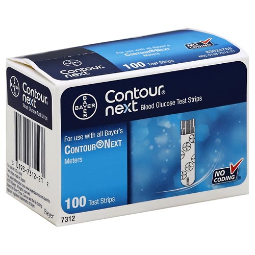 Image for Contour Test Strips, Blood Glucose,100ea from Inovia Pharmacy