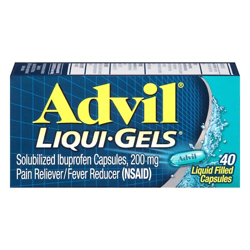 Image for Advil Ibuprofen, Solubilized, 200 mg, Liqui-Gels,40ea from Inovia Pharmacy