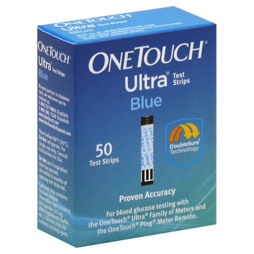 Image for One Touch Test Strips, Blue,50ea from Inovia Pharmacy