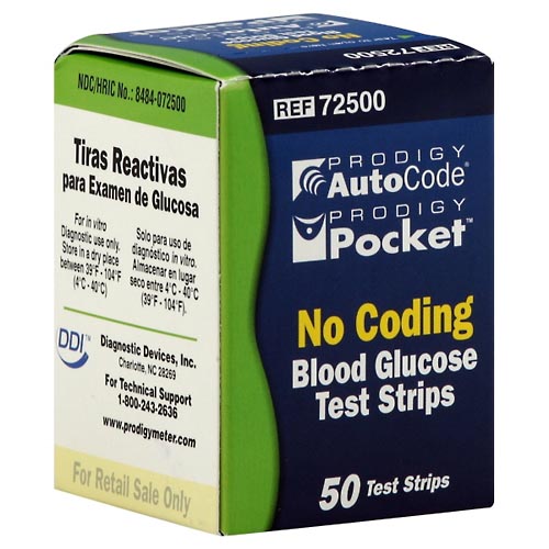 Image for Prodigy Test Strips, Blood Glucose,50ea from Inovia Pharmacy