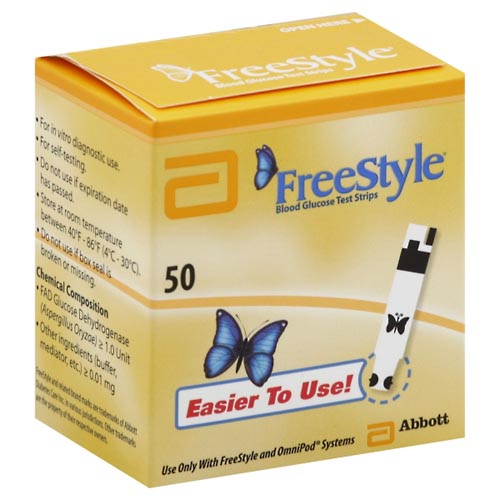 Image for FreeStyle Test Strips, Blood Glucose,50ea from Inovia Pharmacy