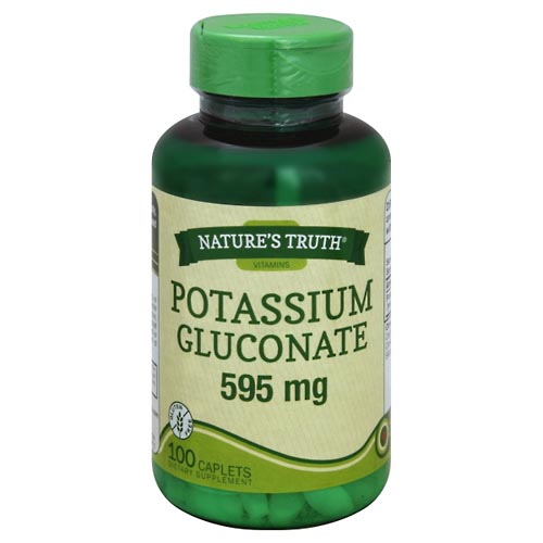 Image for Natures Truth Potassium Gluconate, 595 mg, Caplets,100ea from Inovia Pharmacy