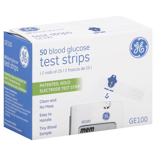 Image for GE Blood Glucose Test Strips,50ea from Inovia Pharmacy