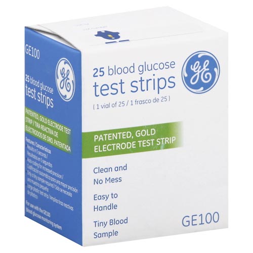 Image for GE Blood Glucose Test Strips,25ea from Inovia Pharmacy