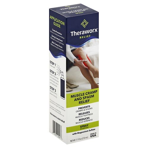 Image for Theraworx Muscle Cramp and Spasm Relief, Spray,7.1oz from Inovia Pharmacy