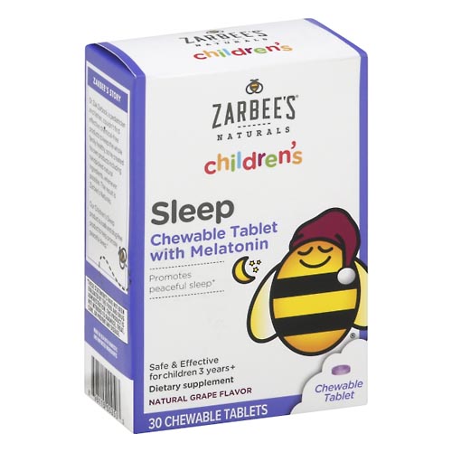 Image for Zarbee's Sleep, Children's, Chewable Tablet, Natural Grape Flavor,30ea from Inovia Pharmacy