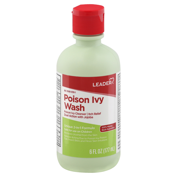 Image for Leader Poison Ivy Wash, Unique 2-in-1 Formula, 6oz from Inovia Pharmacy
